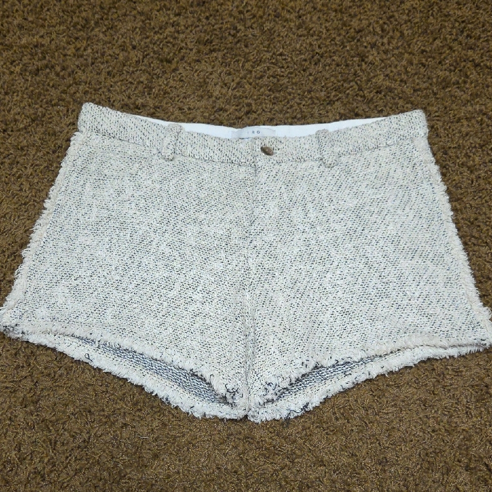 IRO | Cream Bouclé Shorts | 38